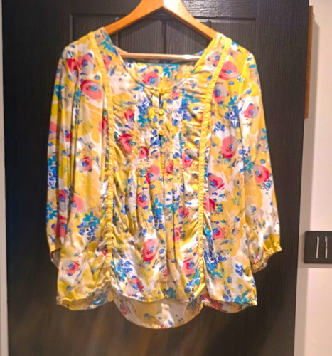 Per una yellow floral - yellow, chiffon