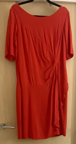 Per una dark orange ruched - per,