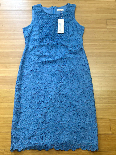 Per una blue lace sleeveless - blue,