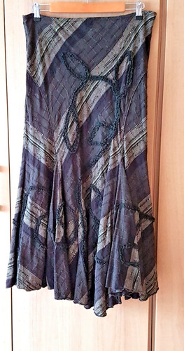 Per una midi skirt brown - per, mix