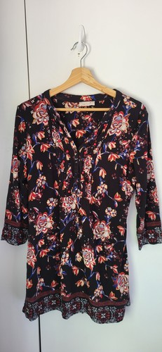 Per una black floral tunic - per,