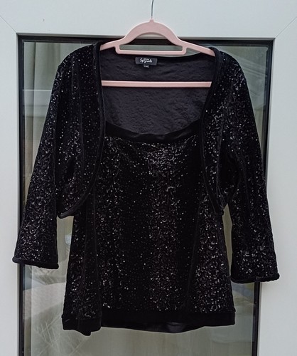 Black sequined piece - black, 2