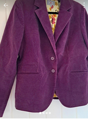 Per una purple corduroy lined - una,
