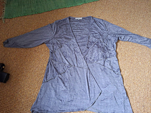 Per una grey knit cardigan - una,