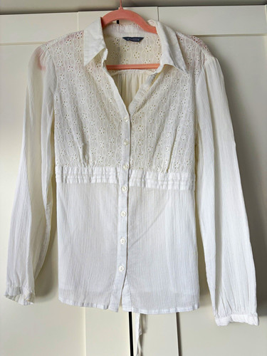 Per una white cotton - per, lace